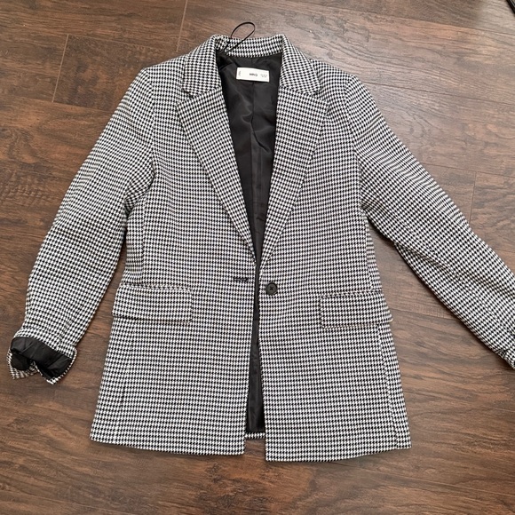 NWOT Mango Houndstooth Blazer - Picture 5 of 7